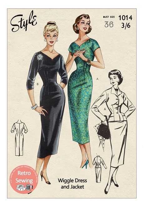 wiggle dress pattern|More.